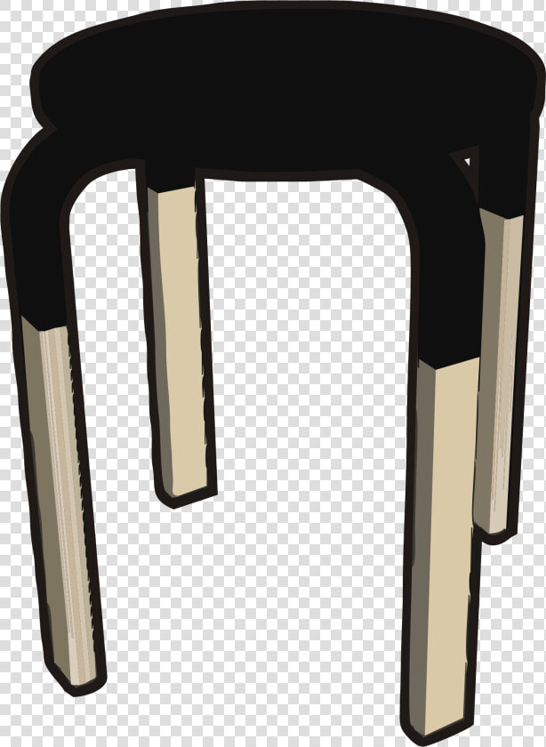 Frosta Stool  Half Black Clip Arts   Stool Clipart  HD Png DownloadTransparent PNG