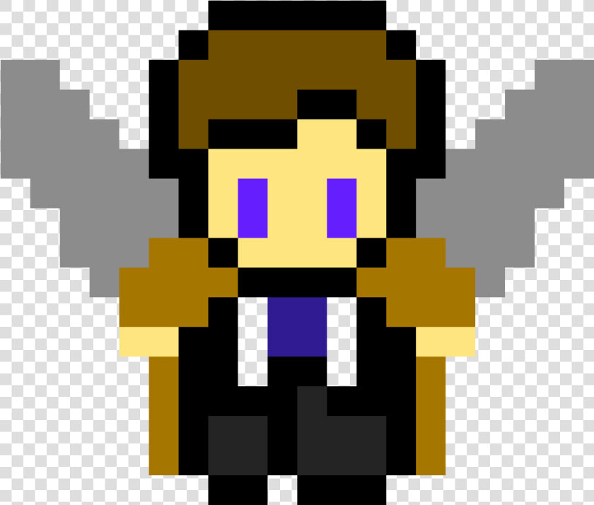Transparent Castiel Png   Perler Beads Patterns Supernatural  Png DownloadTransparent PNG