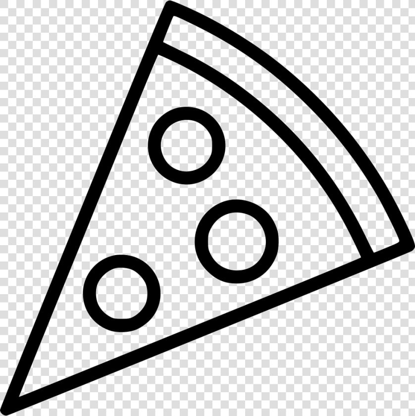 Pizza Slice   Pizza Slice Clipart Black And White  HD Png DownloadTransparent PNG