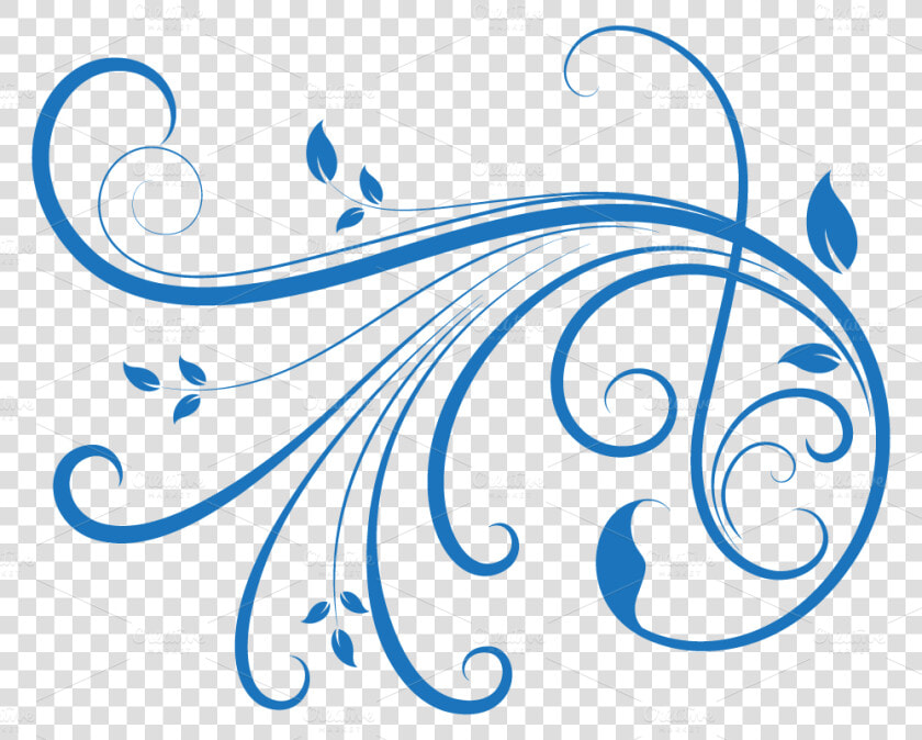 Transparent Swirl Design Clipart   Transparent Swirl Design Blue  HD Png DownloadTransparent PNG