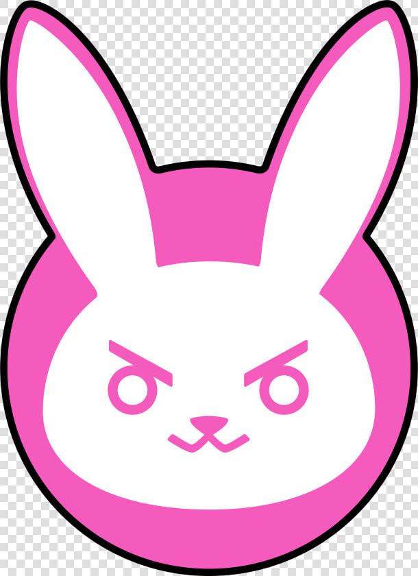 Easter bunny   Overwatch Dva Bunny Logo  HD Png DownloadTransparent PNG