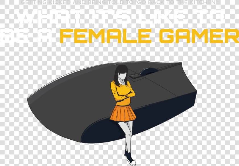 Transparent Gamer Girl Png   Cartoon  Png DownloadTransparent PNG