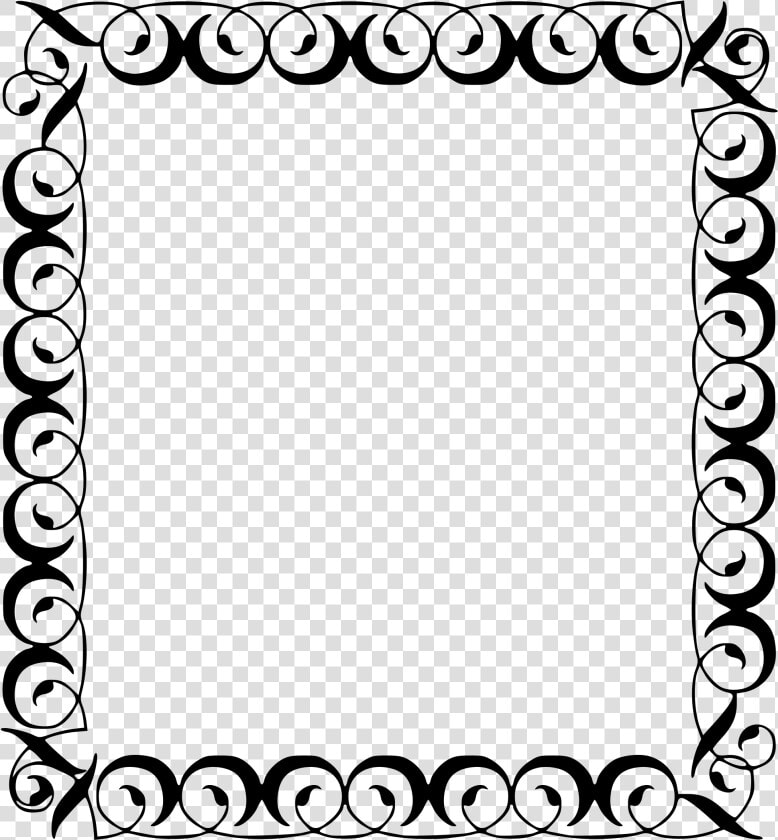 Black Filigree Png   Border Design For Boy  Transparent PngTransparent PNG