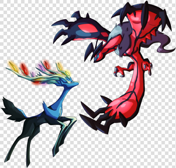 Games pokemon nintendo 3ds art beautiful Pictures   Xerneas Vs Yveltal  HD Png DownloadTransparent PNG