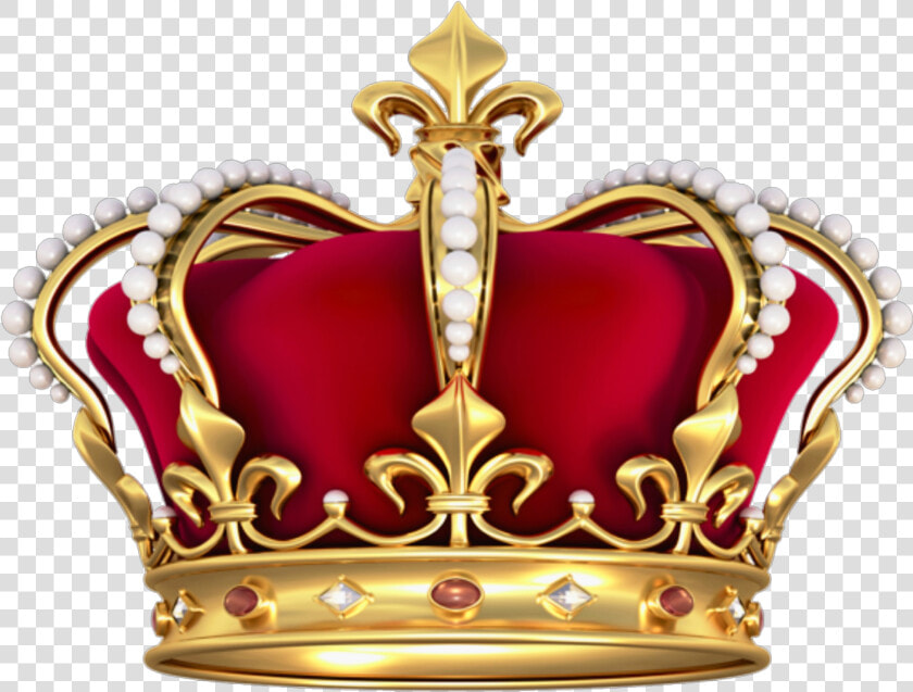  corona  rey  real  king  theking  crown  red  gold   King Crown Transparent Background  HD Png DownloadTransparent PNG
