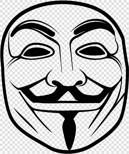 Guy Fawkes Mask Anonymous   Maschera Anonymous Png  Transparent PngTransparent PNG