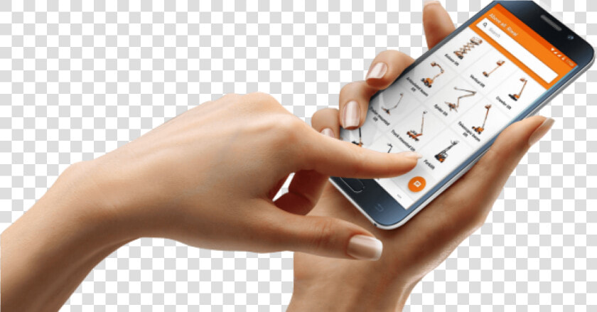 Riwal39s Rental App Previously Available In The Google   Iphones Png In Female Hands  Transparent PngTransparent PNG
