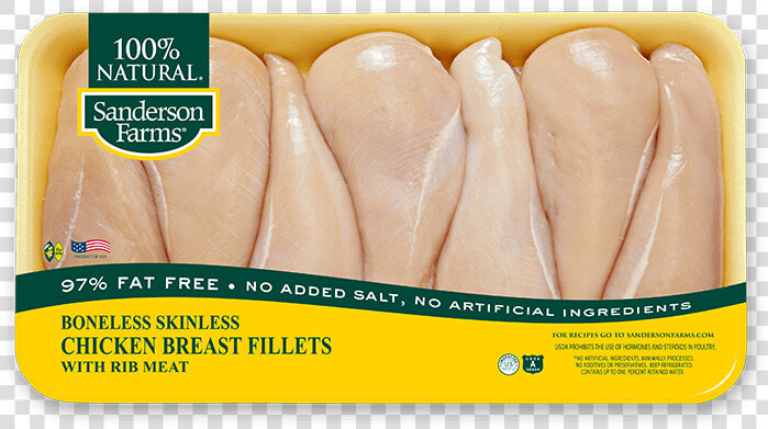 Value Pack Boneless Skinless Breast Fillets With Rib   1 5 Lbs Chicken  HD Png DownloadTransparent PNG