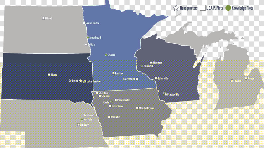 Midwest States And Capitals Map  HD Png DownloadTransparent PNG