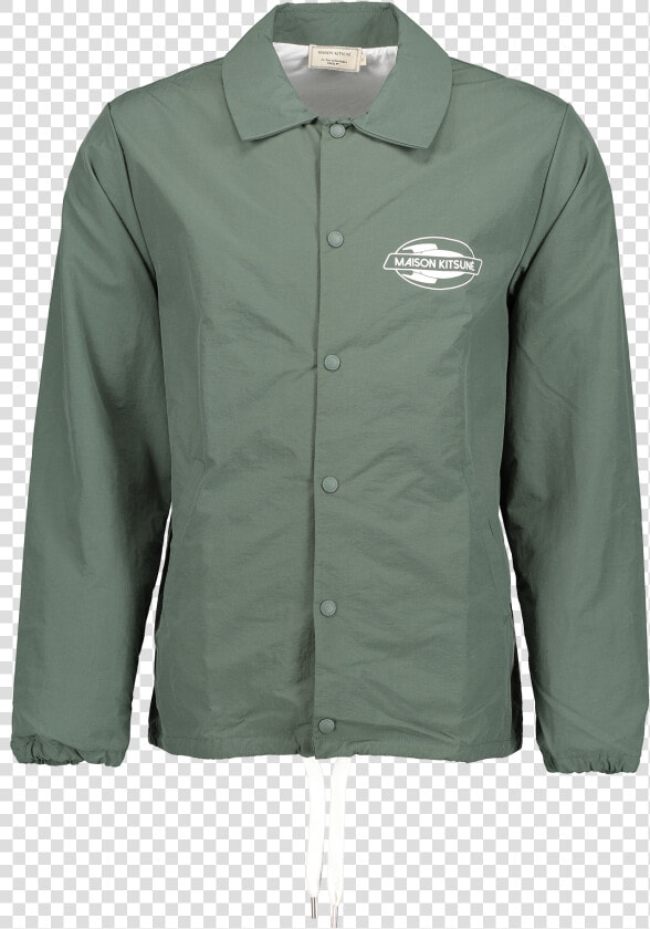 Maison Kitsune Green Windbreaker Size  HD Png DownloadTransparent PNG