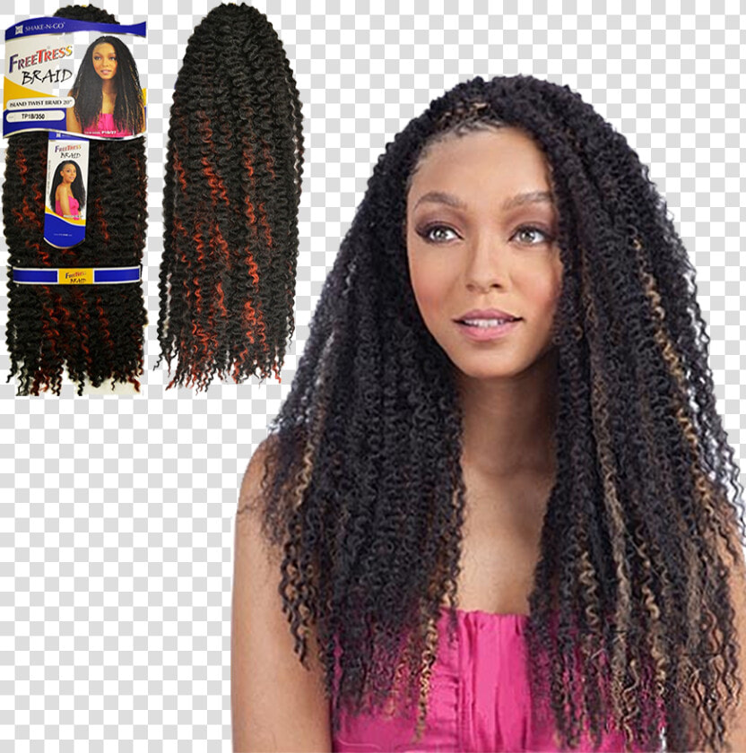 Freetress Braid Island Twist Braid 20″   Freetress Braid Island Twist Braid 20  HD Png DownloadTransparent PNG