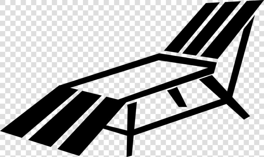 Vector Illustration Of Patio Or Deck Beach Lounge Chair   Chair  HD Png DownloadTransparent PNG