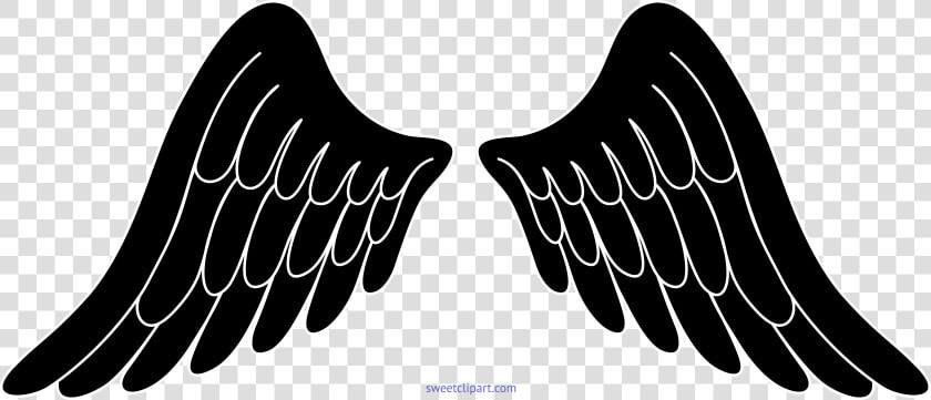 Clip Puller Wing   Angel Wings Clipart Black And White  HD Png DownloadTransparent PNG