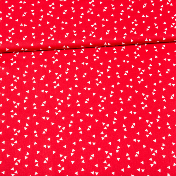 Cotton Poplin Printed Triangle Rain Red   Art  HD Png DownloadTransparent PNG