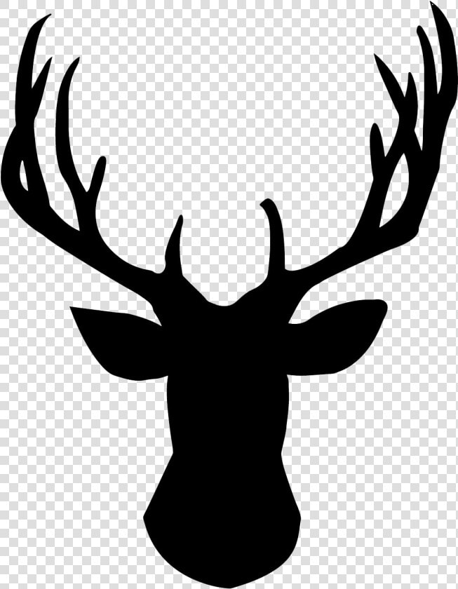 Antlers Clipart Transparent Background   Deer Head Antler Silhouette  HD Png DownloadTransparent PNG