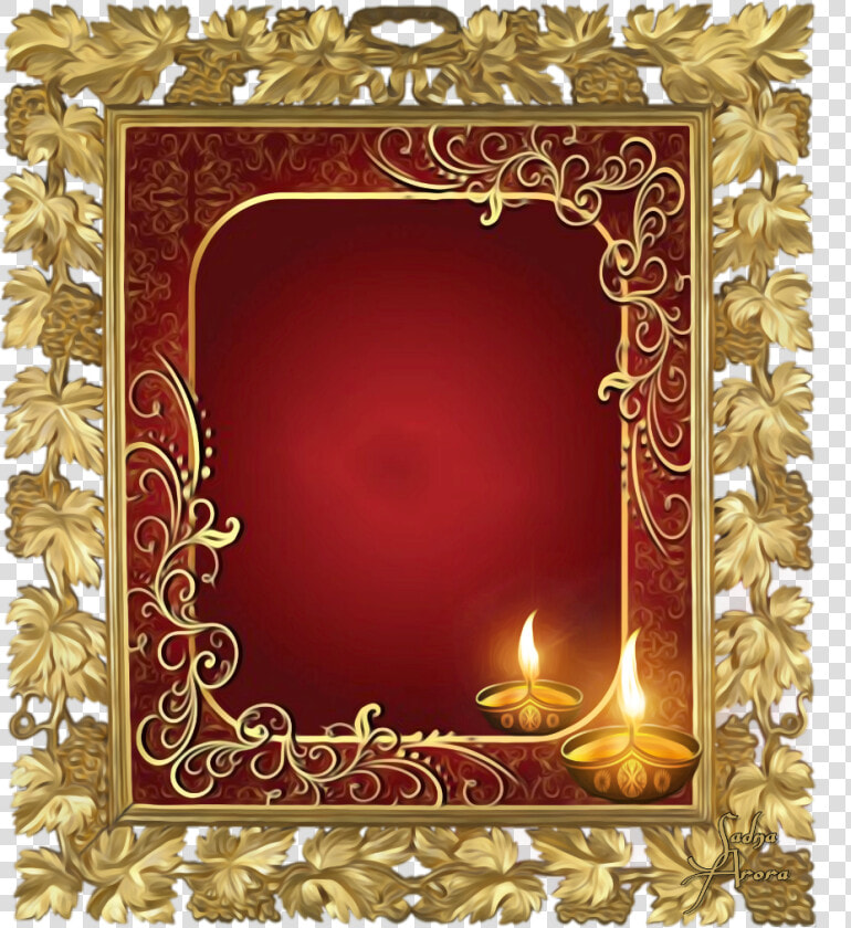  diwali  wallpapers By  sadna2018  festivals  happydiwali   Transparent Gold Photo Frame  HD Png DownloadTransparent PNG