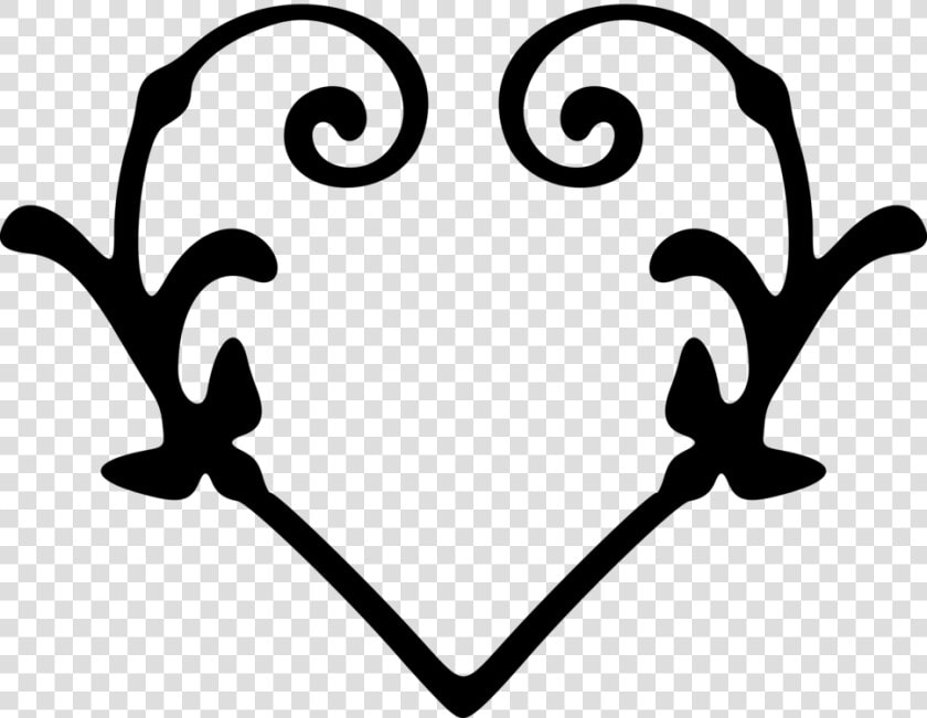 Heart silhouette love   Stylised Heart  HD Png DownloadTransparent PNG