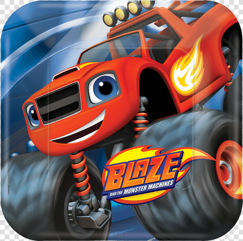 Blaze Paper Plates   Blaze Piñata Monster Machine  HD Png DownloadTransparent PNG