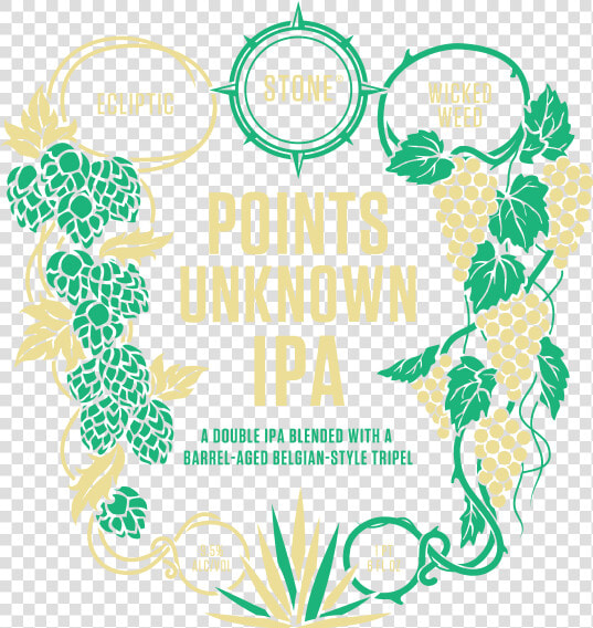 Ecliptic   Wicked Weed   Stone Points Unknown Ipa   Illustration  HD Png DownloadTransparent PNG