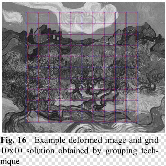 Example Large Deformed Image And Grid Solution Obtained   Van Gogh Lost Sketchbook  HD Png DownloadTransparent PNG