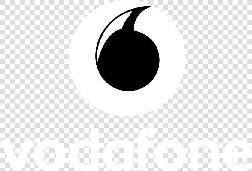Vodafone Logo Black And White  HD Png DownloadTransparent PNG