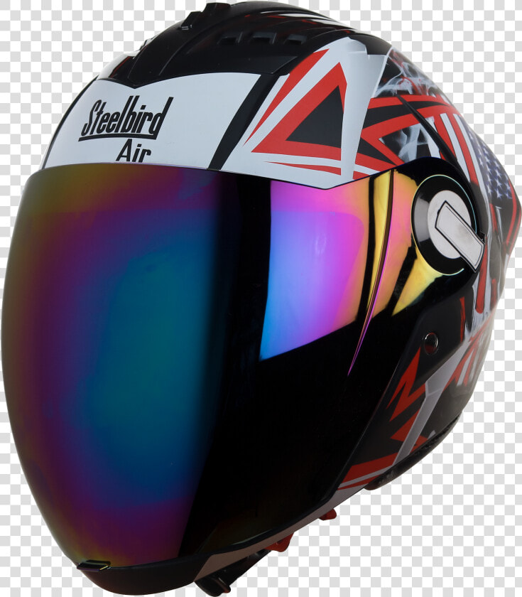 Sba 2 Skull Flag Mat Black With Red Chrome Rainbow   Sba 2 Skull Flag  HD Png DownloadTransparent PNG