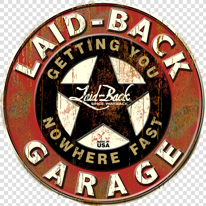 Garage Star Embossed Metal Sign Vintage Metal Garage   Emblem  HD Png DownloadTransparent PNG