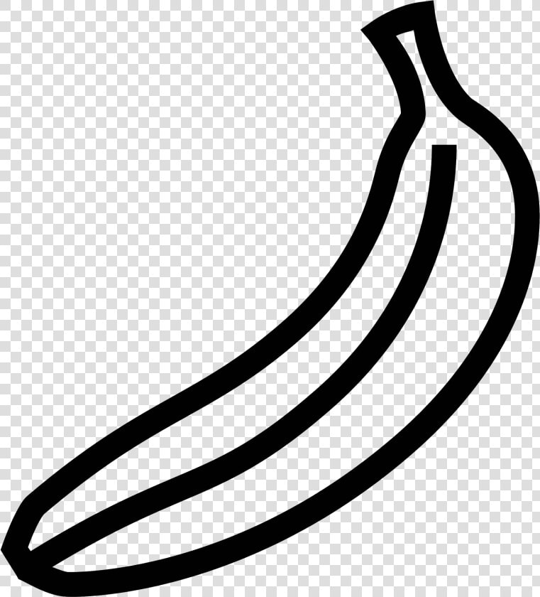 Transparent Peeled Banana Png   Banana Black And White Clipart  Png DownloadTransparent PNG