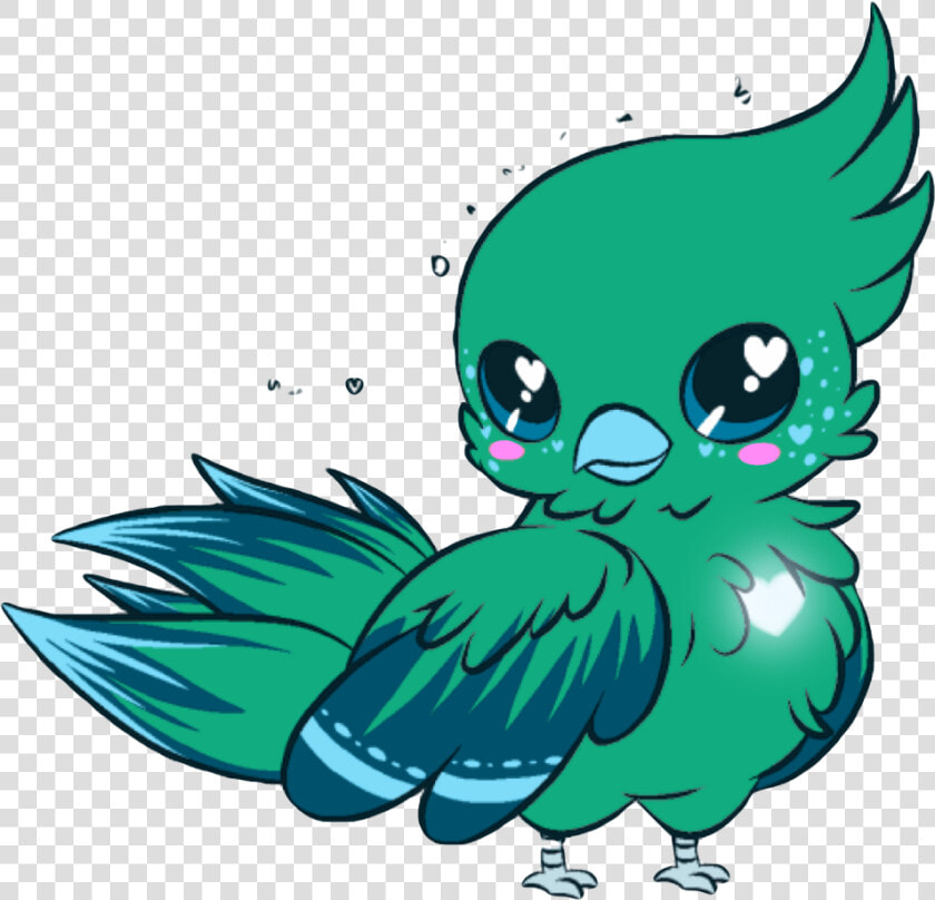  parrot  kawaii  cute  blue  bird  pirate  yellow  beak  HD Png DownloadTransparent PNG