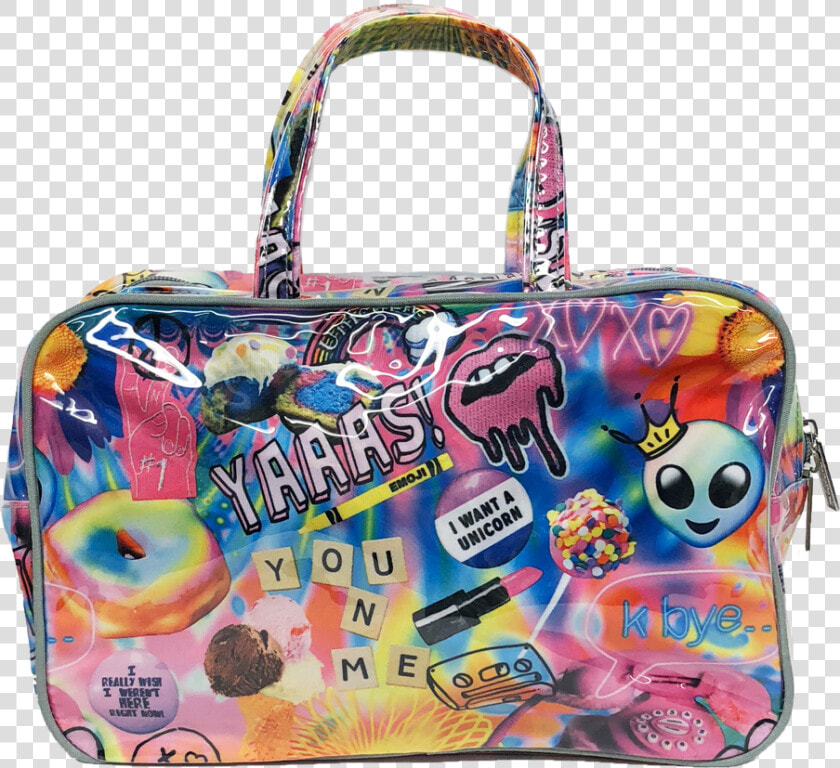 Psychedelic Collage Cosmetic   Handbag  HD Png DownloadTransparent PNG