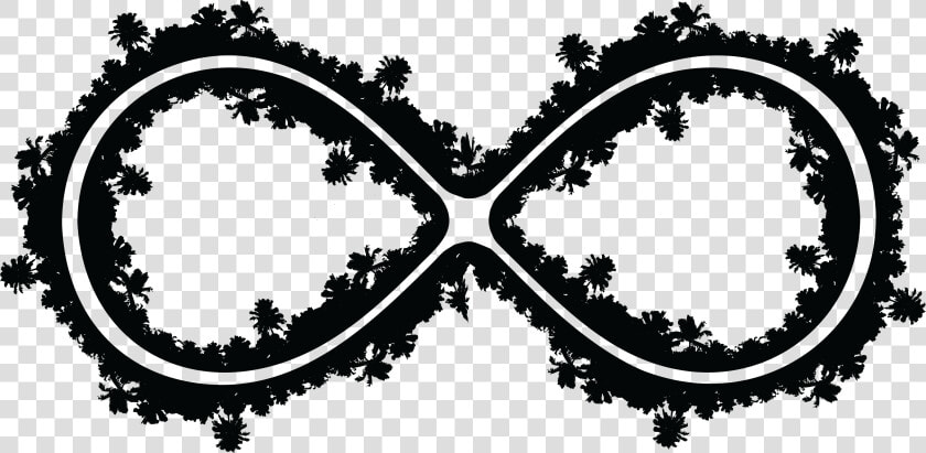 Free Clipart Of A Palm Tree Infinity Symbol   Tree As Infinity Symbol  HD Png DownloadTransparent PNG