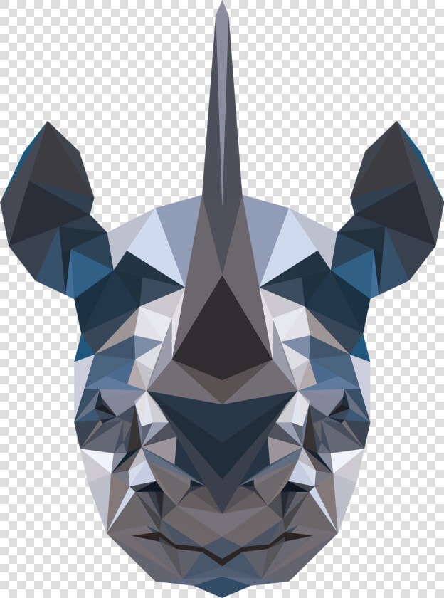 Origami   Png Download   Rhino Polygon  Transparent PngTransparent PNG