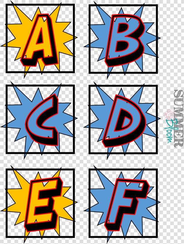 Superhero Word Wall Alphabet   Superhero Letter Template  HD Png DownloadTransparent PNG