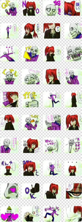 Gothic Woman And Skeleton Wedding Candle   Ranma 1 2 Line Stickers  HD Png DownloadTransparent PNG