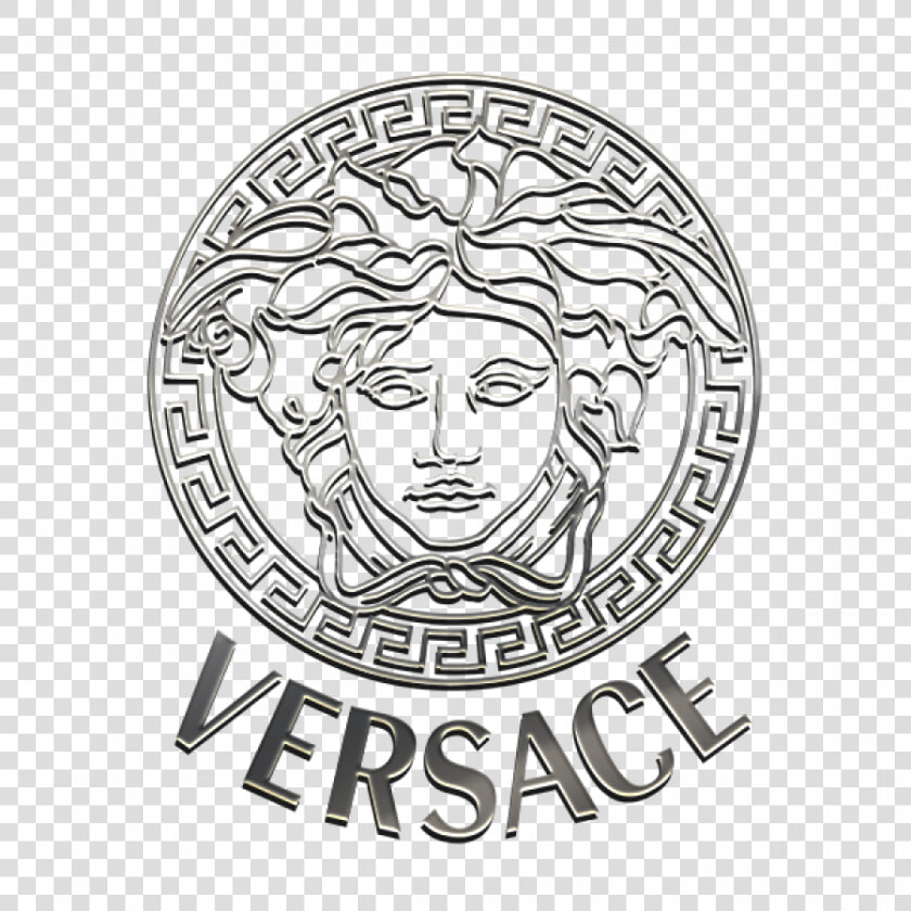 Silver Versace Logo Png  Transparent PngTransparent PNG