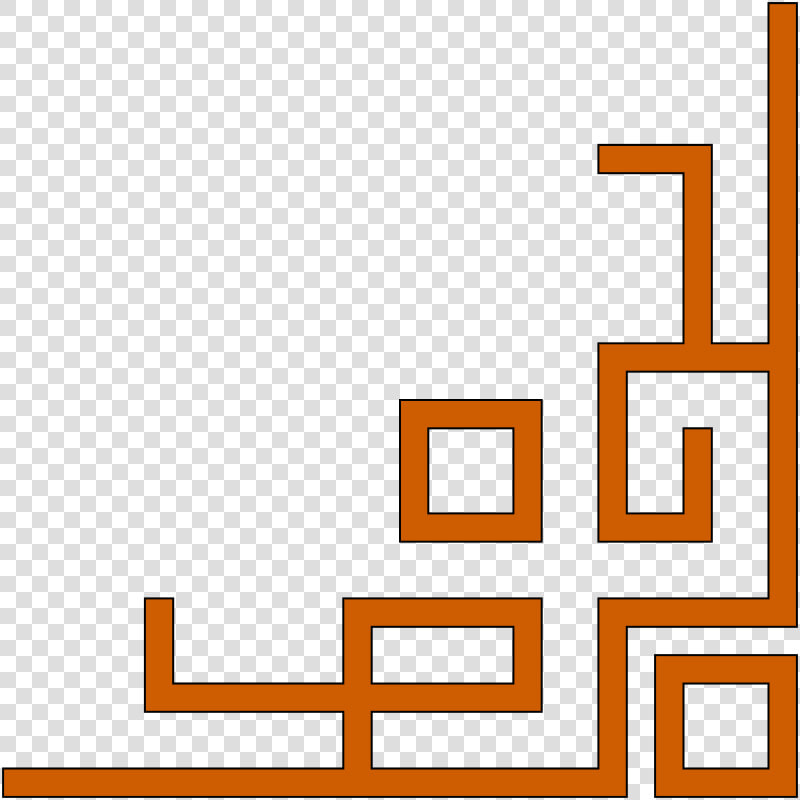 Orleans Express Lower Right Corner   Border Design With Straight Lines  HD Png DownloadTransparent PNG