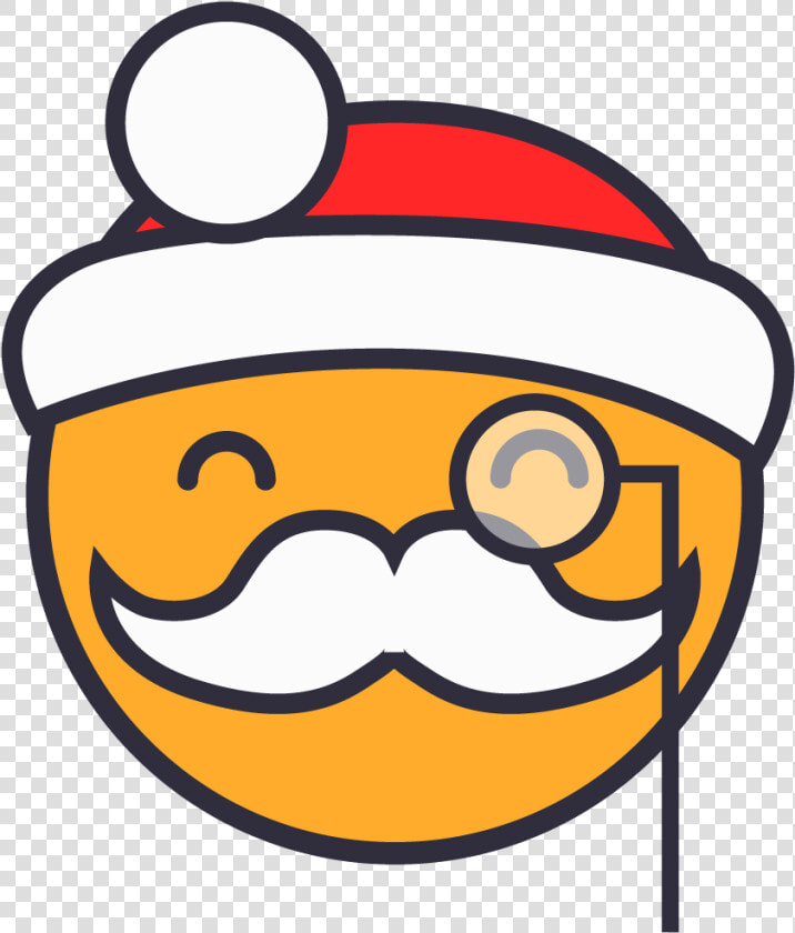 Monocle Santa   Emoji  HD Png DownloadTransparent PNG