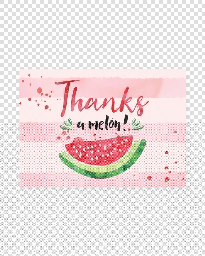Thanks A Melon Printable Thank You Cards By Littlesizzle   Watermelon  HD Png DownloadTransparent PNG