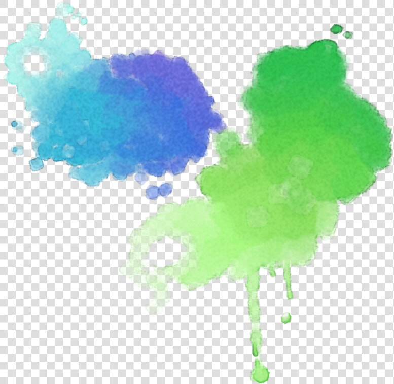  aesthetic  blue  green  colors  tinta  aquarela   Aesthetic Splashes Of Paint  HD Png DownloadTransparent PNG