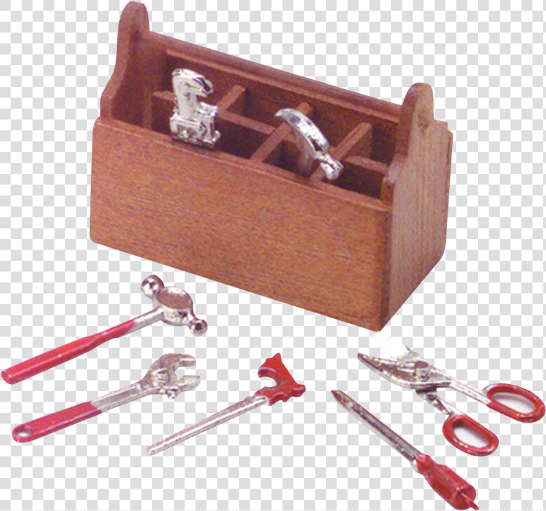 1 Inch Scale Dollhouse Miniature Tool Box With Tools  HD Png DownloadTransparent PNG