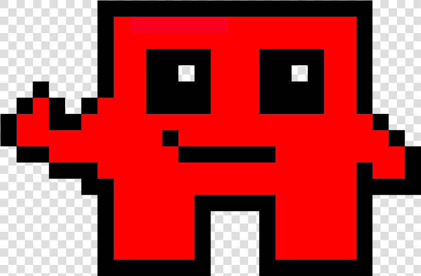 Super Meat Boy Pixel Art  HD Png DownloadTransparent PNG