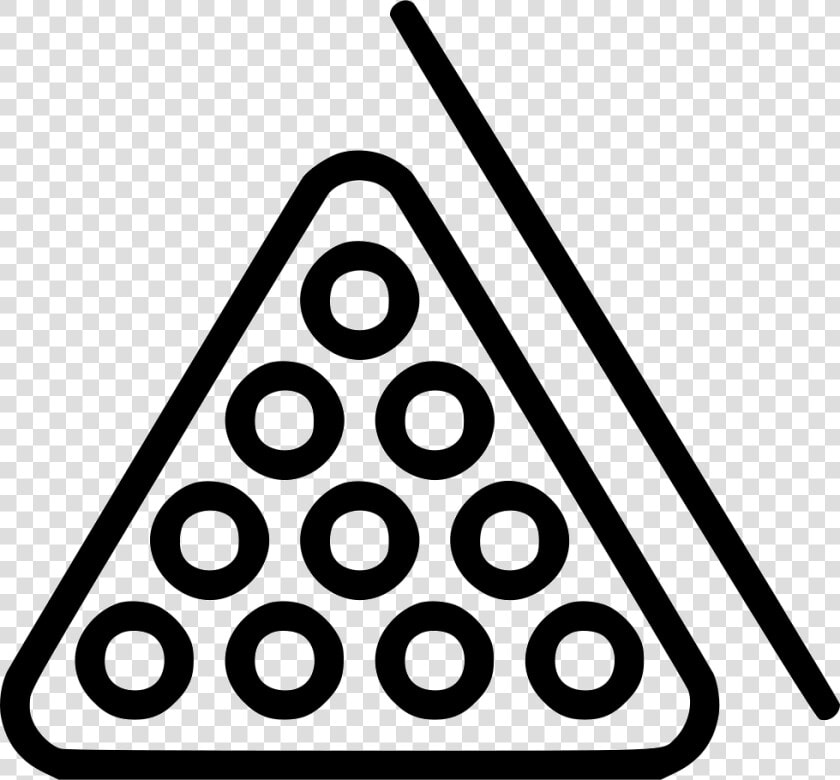 Billiards Snooker Pool Balls Racked Set   Billiard Icon  HD Png DownloadTransparent PNG