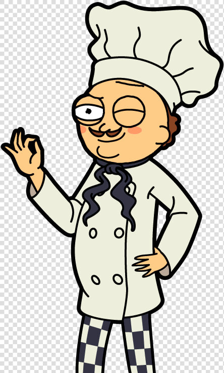 Rick And Morty Clipart Different Kind   Head Chef Morty  HD Png DownloadTransparent PNG