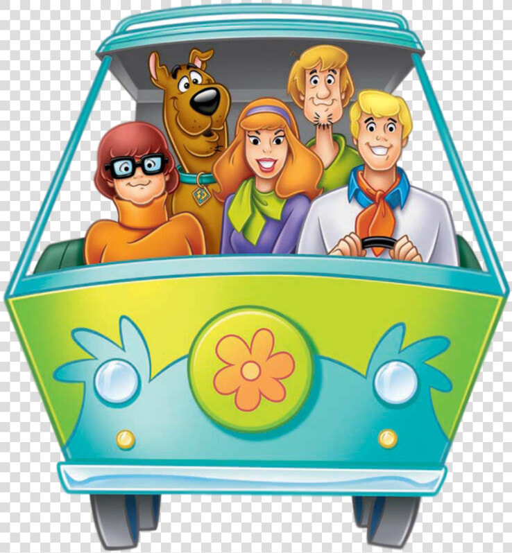 Cartoon mode Of Transport clip   Scooby Doo Gang Mystery Machine  HD Png DownloadTransparent PNG