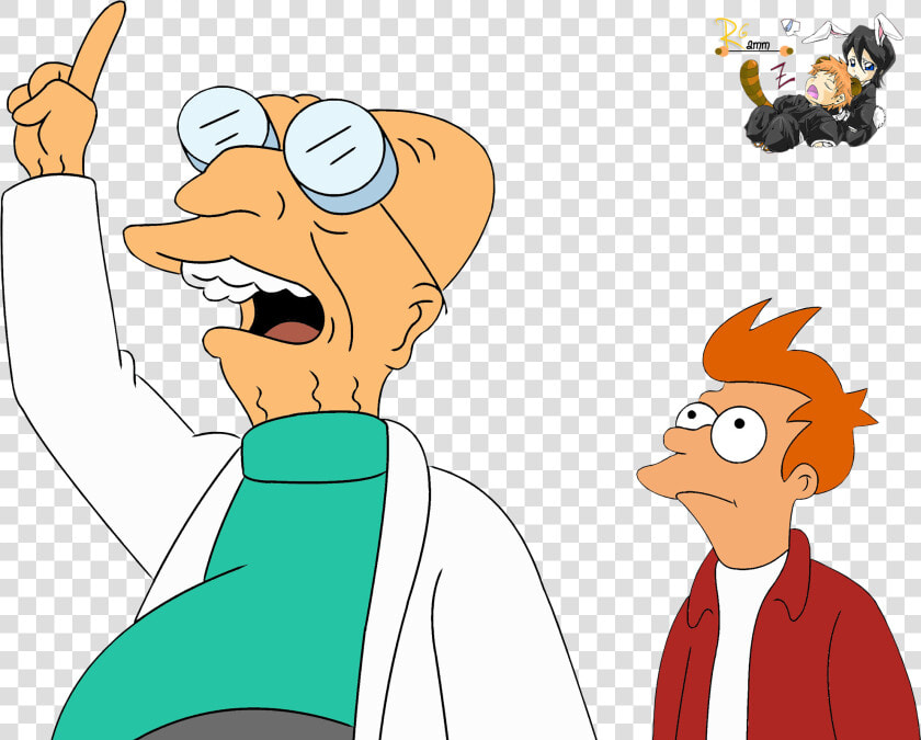 Futurama Fry Professor Png Image  Transparent PngTransparent PNG