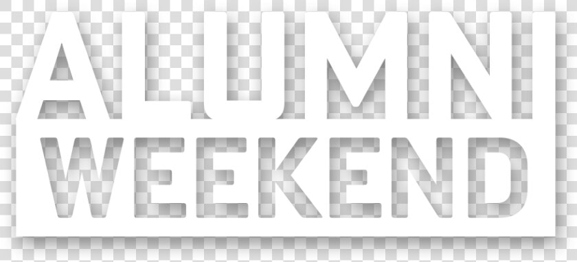 Alumni Weekend Logo 2019   Monochrome  HD Png DownloadTransparent PNG