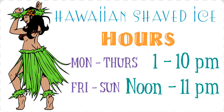 Hawaiian Shaved Ice Static Cling   Hula  HD Png DownloadTransparent PNG