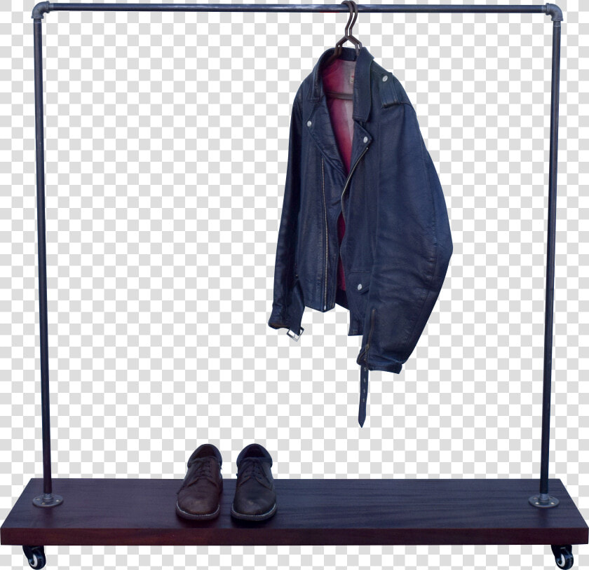 Industrial Pipe Clothing Garment Rack By Diy Cartel  HD Png DownloadTransparent PNG