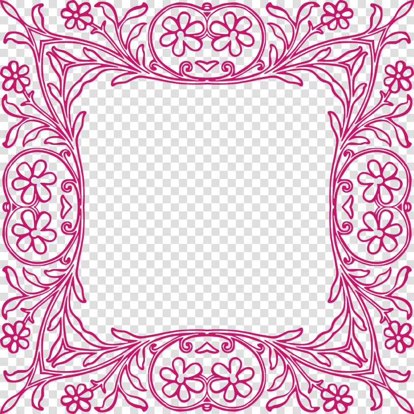 Margenes De Flores Para Colorear  HD Png DownloadTransparent PNG