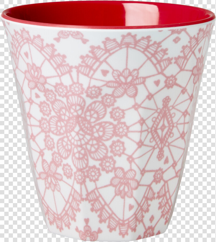 Pink Lace Melamine Cup   Mug  HD Png DownloadTransparent PNG